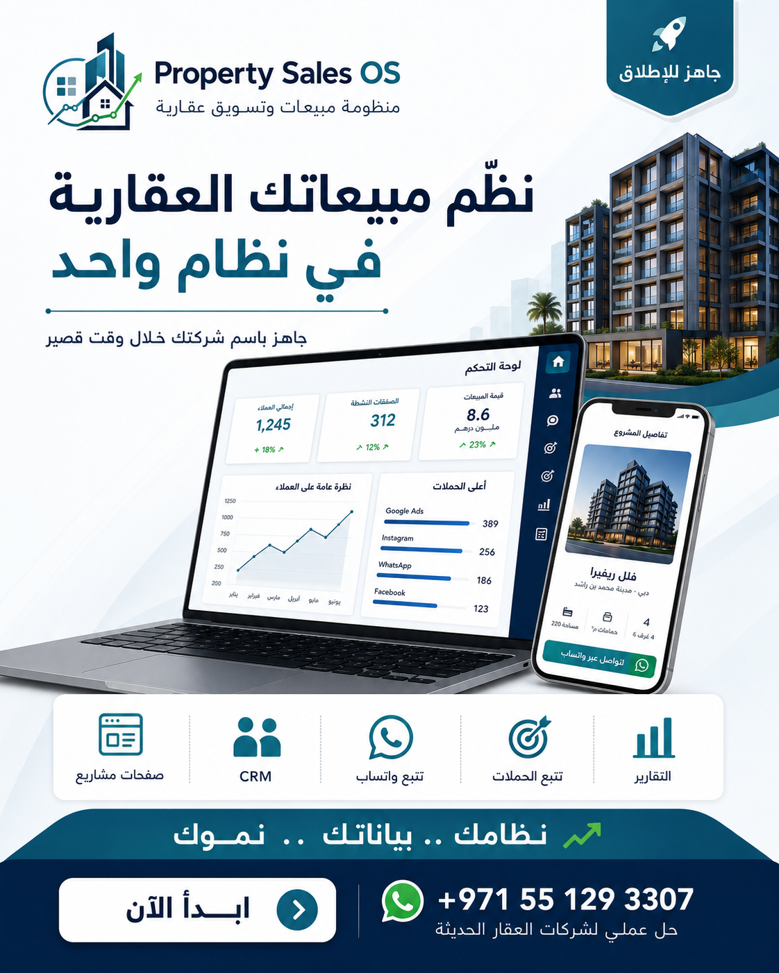 منظومة مبيعات وتسويق عقارية Property Sales OS